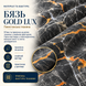 Постільна білизна з бязі Gold Lux &laquo;Мармур чорно-сірий&raquo;, сімейна, наволочки 70&times;70 см BGL14-8 фото 2