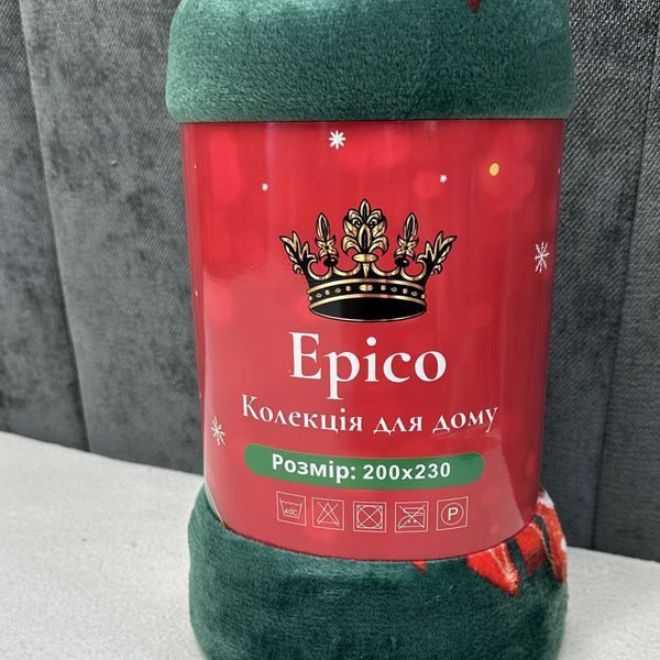 Плед флисовый новогодний рождественский Epico 200&times;230 см Санта Клаус Елки ep-ny-07 фото