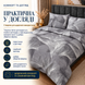 Постільна білизна з бязі Gold Lux &laquo;Перо сіре (нове)&raquo;, Євро, наволочки 70&times;70 см BGL19-6 фото 5