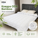 Одеяло всесезонное ODA Bamboo с бамбуковым волокном 350 г/м&sup2;, микрофибра, 155x210 см, белое bam-sle-bla-001 фото