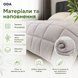 Одеяло всесезонное ODA Bamboo с бамбуковым волокном 350 г/м&sup2;, микрофибра, 200x220 см, светло-серое bam-sle-bla-009 фото 2