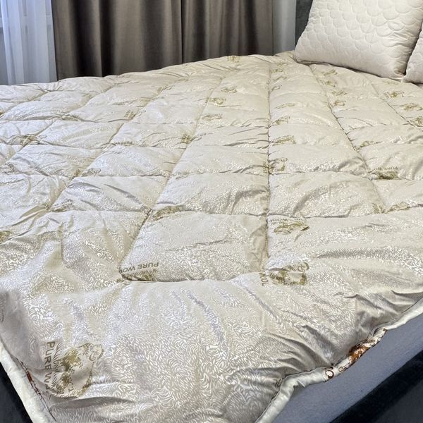 Ковдра Pure Wool 200&times;220 см мікрофібра штучна вовна 350 г/м&sup2; woo-sle-bla-203 фото