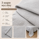 Муслиновый плед-покрывало Mallory Home 3-слойный двусторонний 200&times;230 см серый mus-bla-029 фото 3
